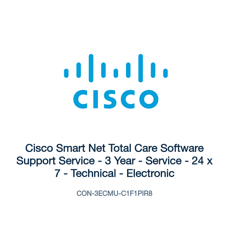 CON-3ECMU-C1F1PIR8: Cisco Smart Net Total Care Software Support Service