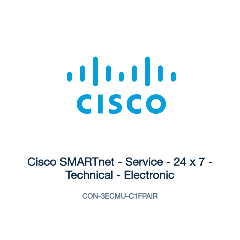 CON-3ECMU-C1FPAIR: Cisco SMARTnet - Service - 24 x 7 - Technical - Electronic