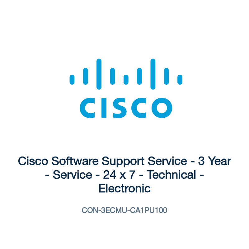 CON-3ECMU-CA1PU100: Cisco Software Support Service