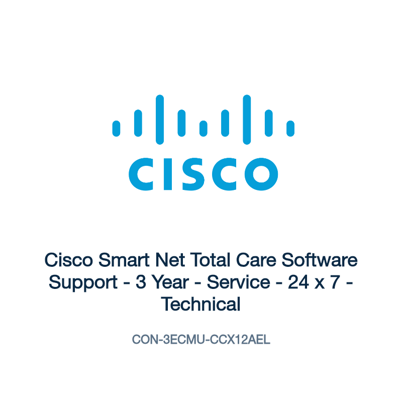 CON-3ECMU-CCX12AEL: Cisco Smart Net Total Care Software Support