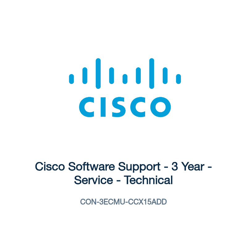 CON-3ECMU-CCX15ADD: Cisco Software Support