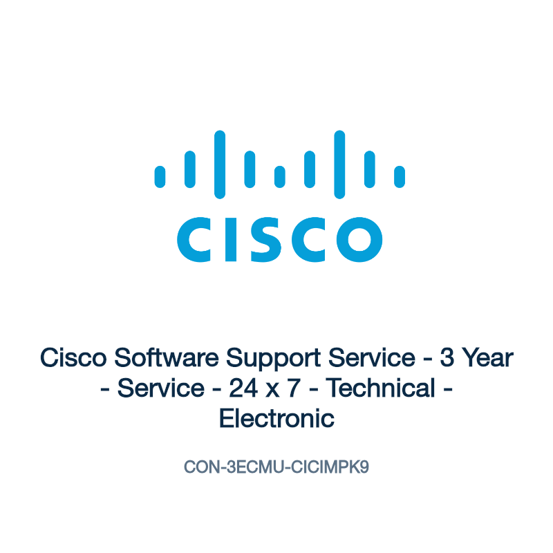 CON-3ECMU-CICIMPK9: Cisco Software Support Service