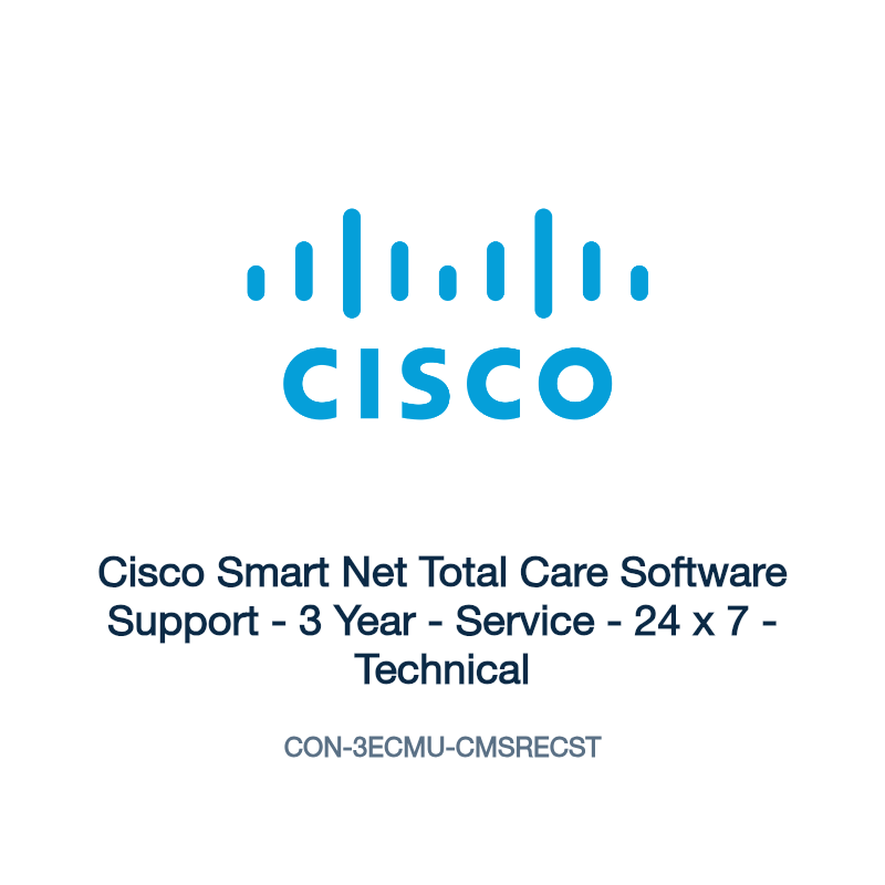 CON-3ECMU-CMSRECST: Cisco Smart Net Total Care Software Support