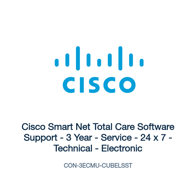 CON-3ECMU-CUBELSST: Cisco Smart Net Total Care Software Support