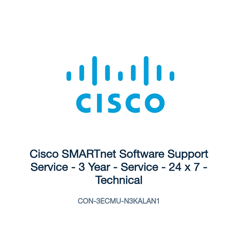 CON-3ECMU-N3KALAN1: Cisco SMARTnet Software Support Service