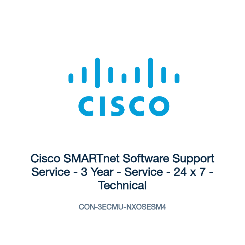 CON-3ECMU-NXOSESM4: Cisco SMARTnet Software Support Service