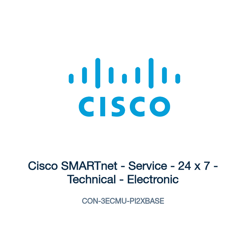 CON-3ECMU-PI2XBASE: Cisco SMARTnet - Service - 24 x 7 - Technical - Electronic