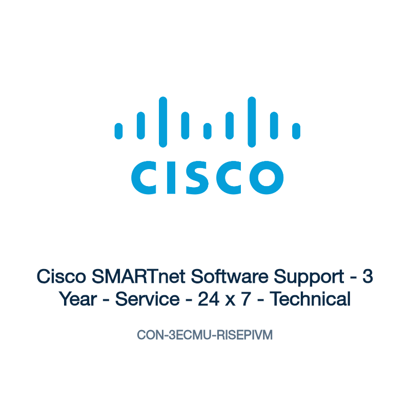 CON-3ECMU-RISEPIVM: Cisco SMARTnet Software Support