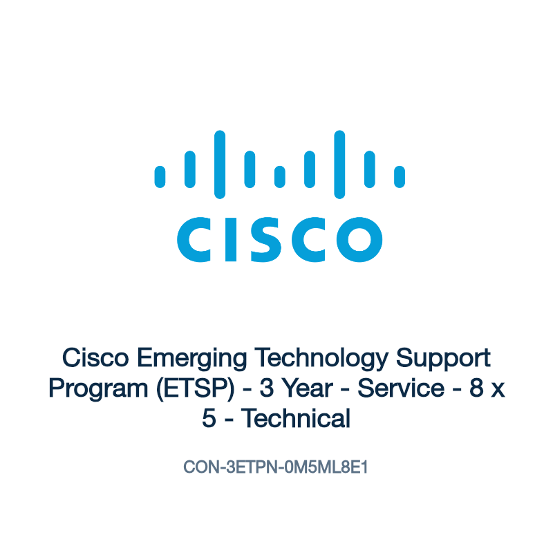 CON-3ETPN-0M5ML8E1: Cisco Emerging Technology Support Program (ETSP)