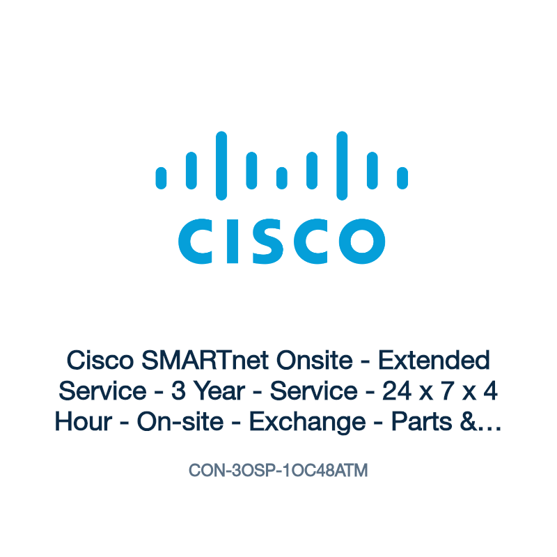 CON-3OSP-1OC48ATM: Cisco SMARTnet Onsite