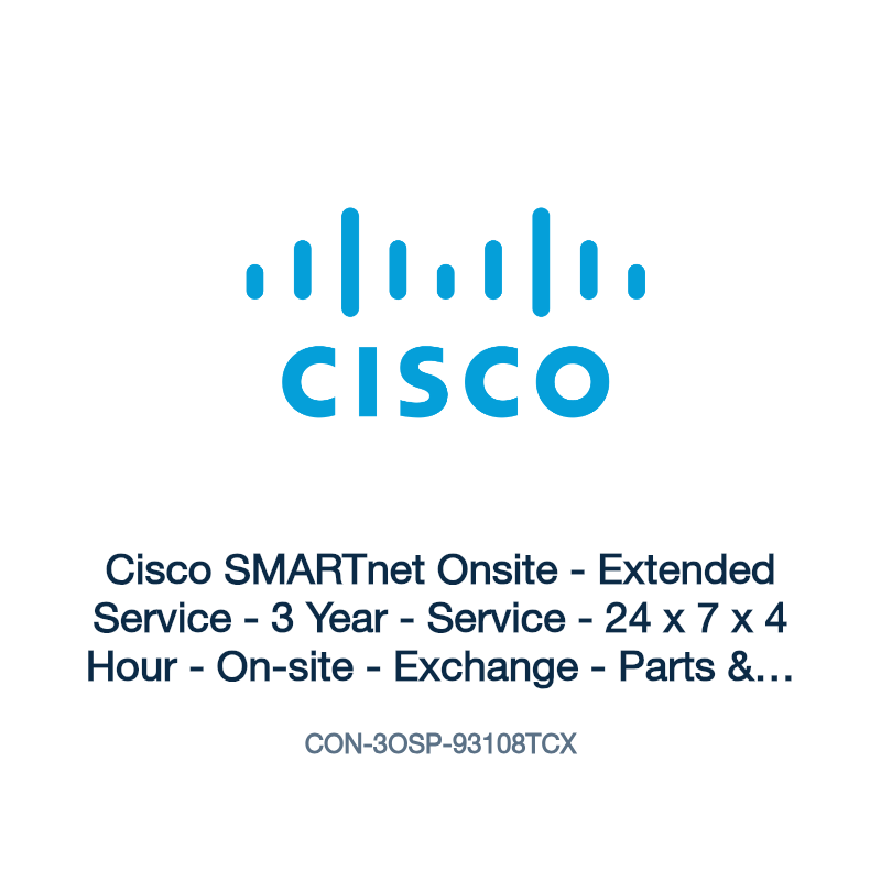 CON-3OSP-93108TCX: Cisco SMARTnet Onsite