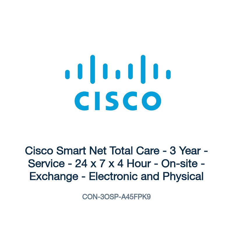 CON-3OSP-A45FPK9: Cisco Smart Net Total Care
