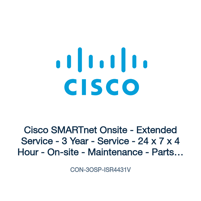 CON-3OSP-ISR4431V: Cisco SMARTnet Onsite