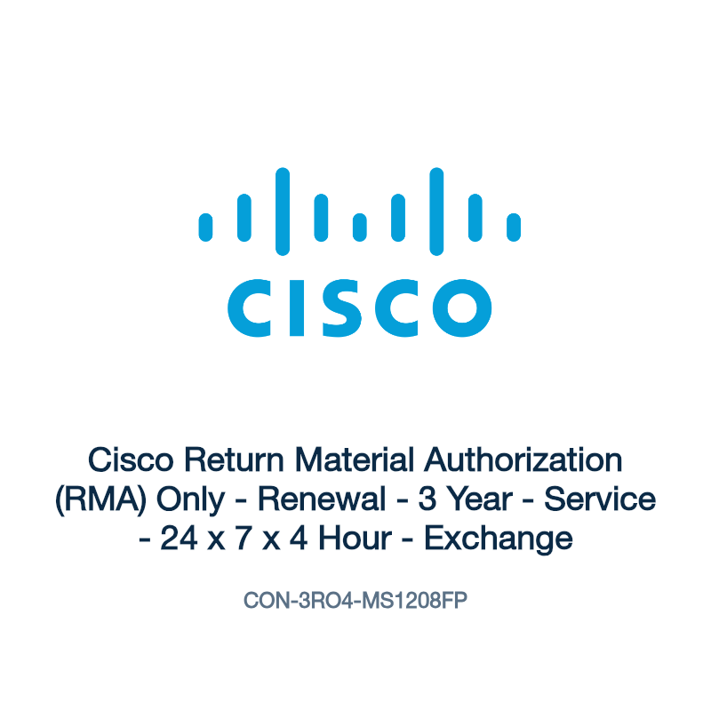 CON-3RO4-MS1208FP: Cisco Return Material Authorization (RMA) Only