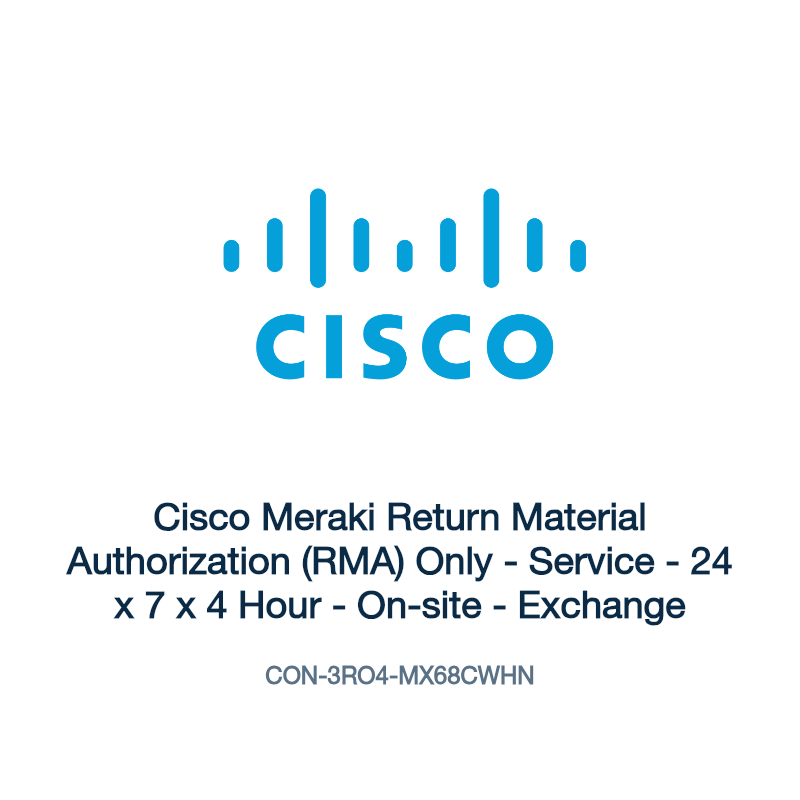CON-3RO4-MX68CWHN: Cisco Meraki Return Material Authorization (RMA) Only