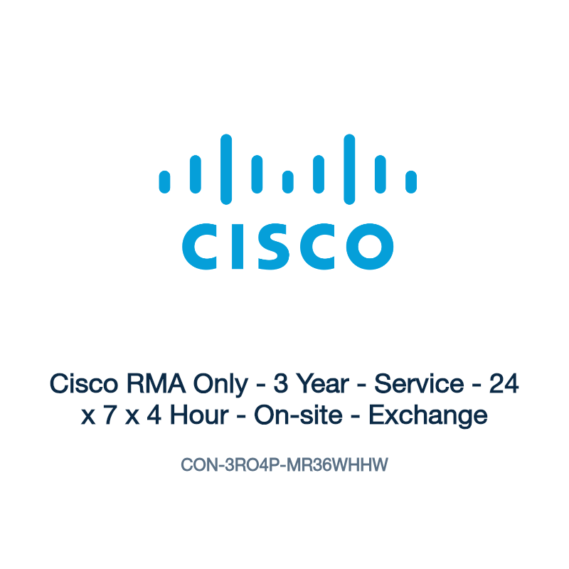 CON-3RO4P-MR36WHHW: Cisco RMA Only - 3 Year - Service - 24 x 7 x 4 Hour - On-site -