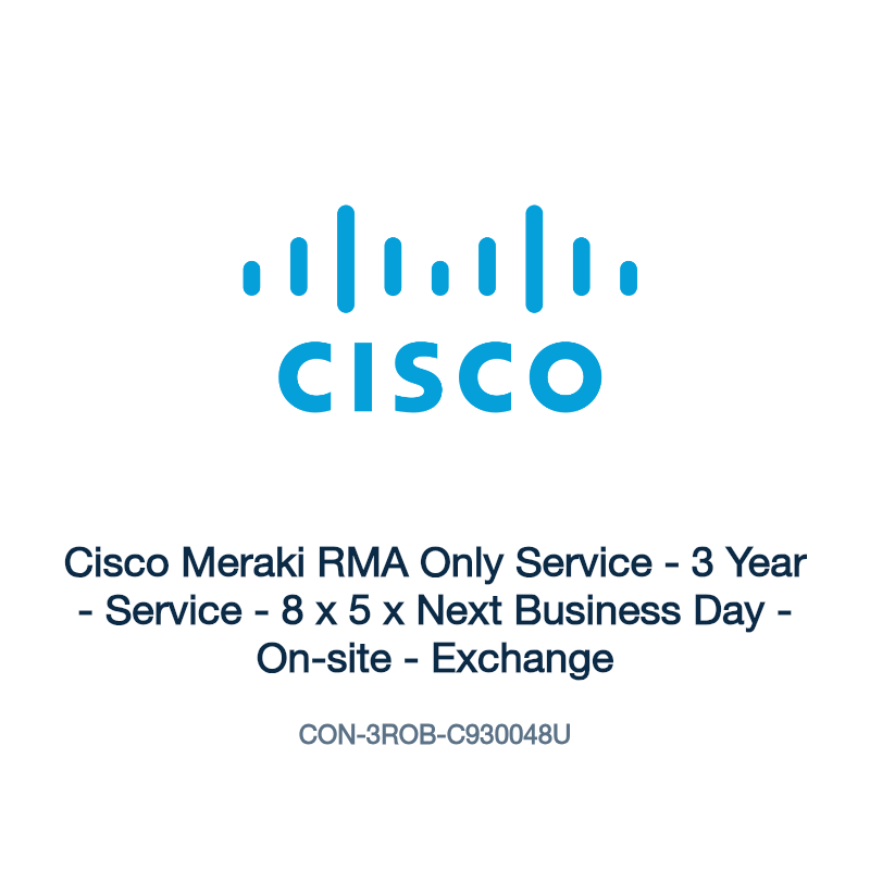 CON-3ROB-C930048U: Cisco Meraki RMA Only Service