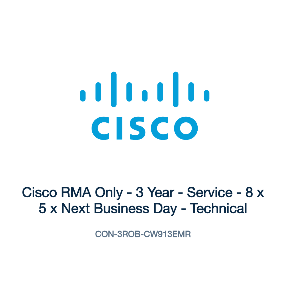 CON-3ROB-CW913EMR: Cisco RMA Only - 3 Year - Service - 8 x 5 x Next Business Day -