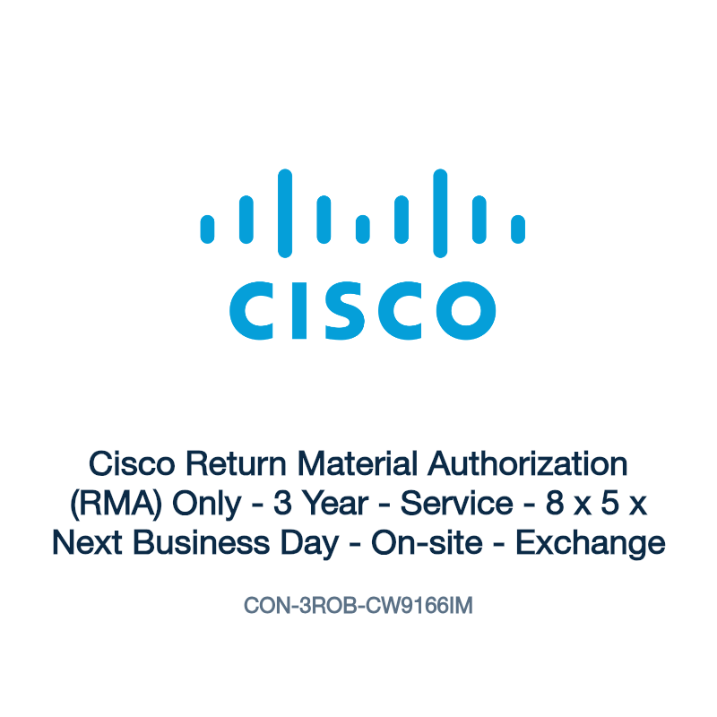 CON-3ROB-CW9166IM: Cisco Return Material Authorization (RMA) Only