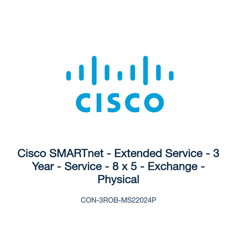 CON-3ROB-MS22024P: Cisco SMARTnet - Extended Service - 3 Year - Service - 8 x 5 -