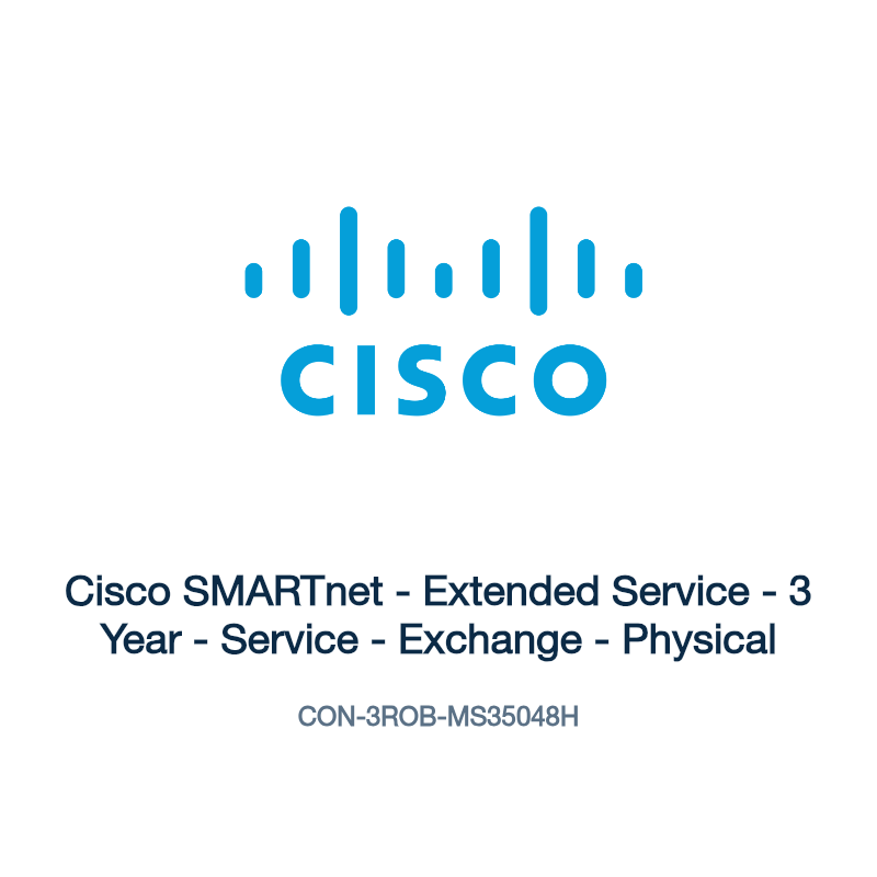 CON-3ROB-MS35048H: Cisco SMARTnet - Extended Service - 3 Year - Service - Exchange -