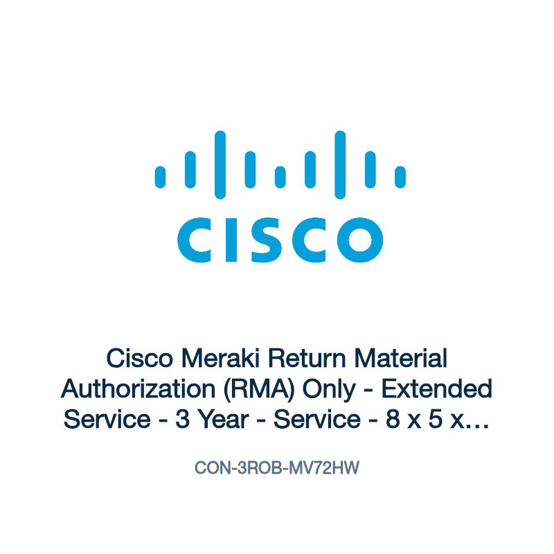 CON-3ROB-MV72HW: Cisco Meraki Return Material Authorization (RMA) Only