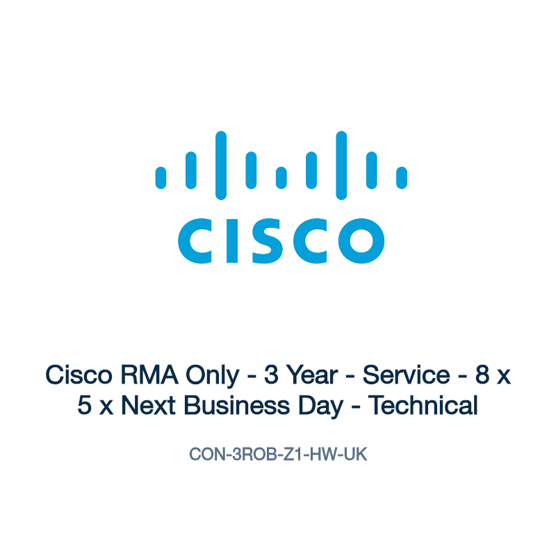 CON-3ROB-Z1-HW-UK: Cisco RMA Only - 3 Year - Service - 8 x 5 x Next Business Day -