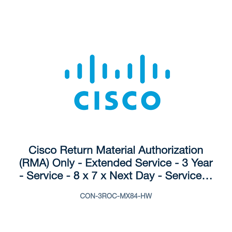 CON-3ROC-MX84-HW: Cisco Return Material Authorization (RMA) Only