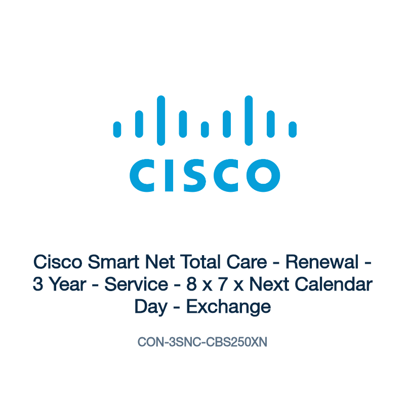 CON-3SNC-CBS250XN: Cisco Smart Net Total Care