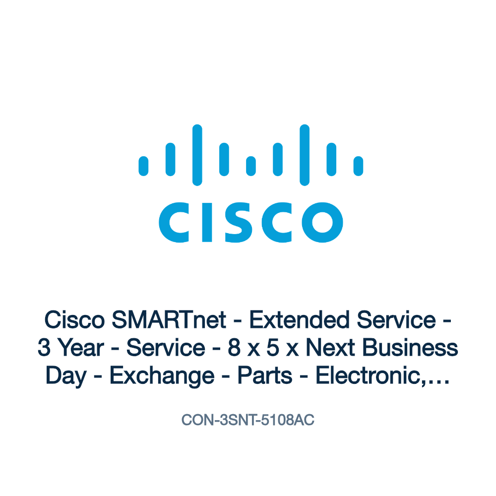 CON-3SNT-5108AC: Cisco SMARTnet - Extended Service - 3 Year - Service