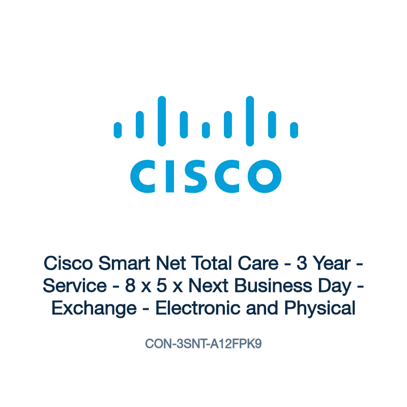 CON-3SNT-A12FPK9: Cisco Smart Net Total Care