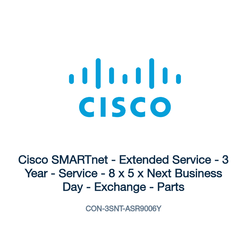 CON-3SNT-ASR9006Y: Cisco SMARTnet - Extended Service - 3 Year - Service