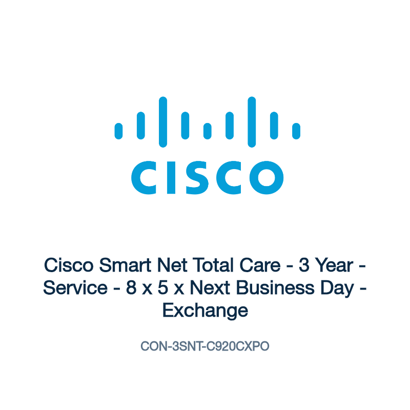 CON-3SNT-C920CXPO: Cisco Smart Net Total Care