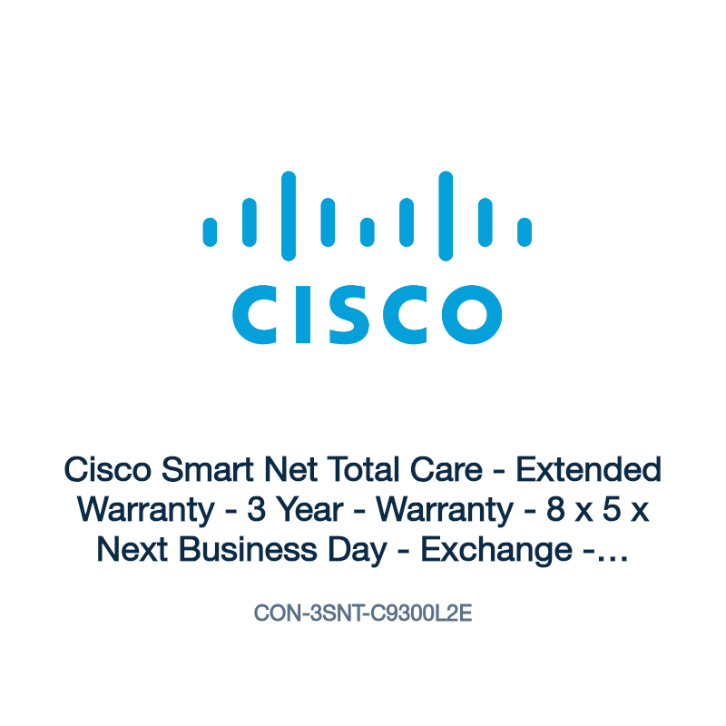 CON-3SNT-C9300L2E: Cisco Smart Net Total Care