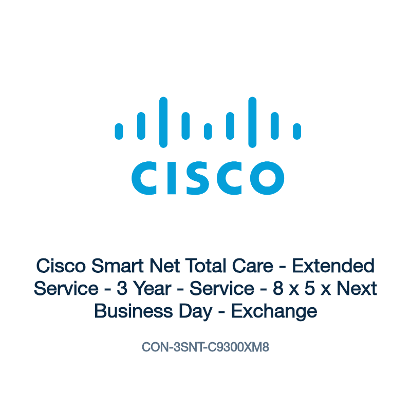 CON-3SNT-C9300XM8: Cisco Smart Net Total Care