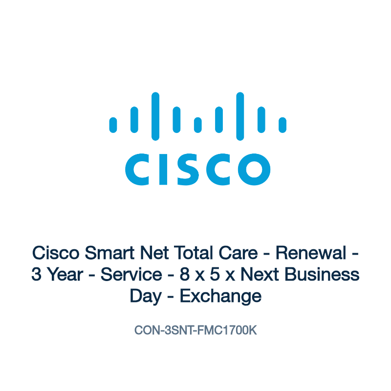 CON-3SNT-FMC1700K: Cisco Smart Net Total Care