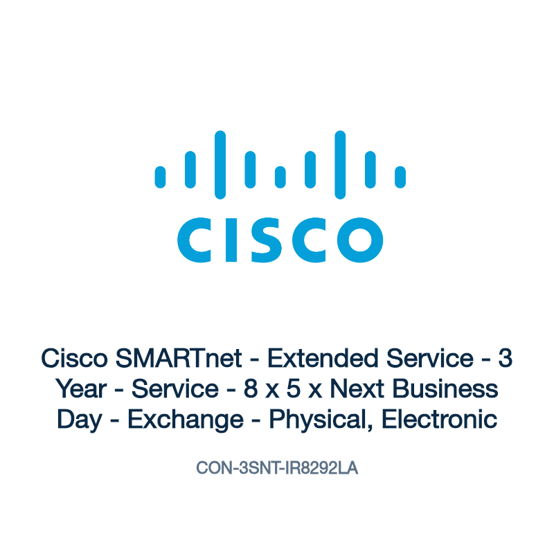 CON-3SNT-IR8292LA: Cisco SMARTnet - Extended Service - 3 Year - Service