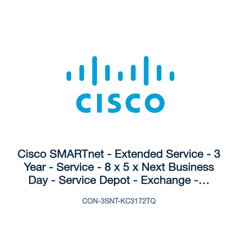 CON-3SNT-KC3172TQ: Cisco SMARTnet - Extended Service - 3 Year - Service