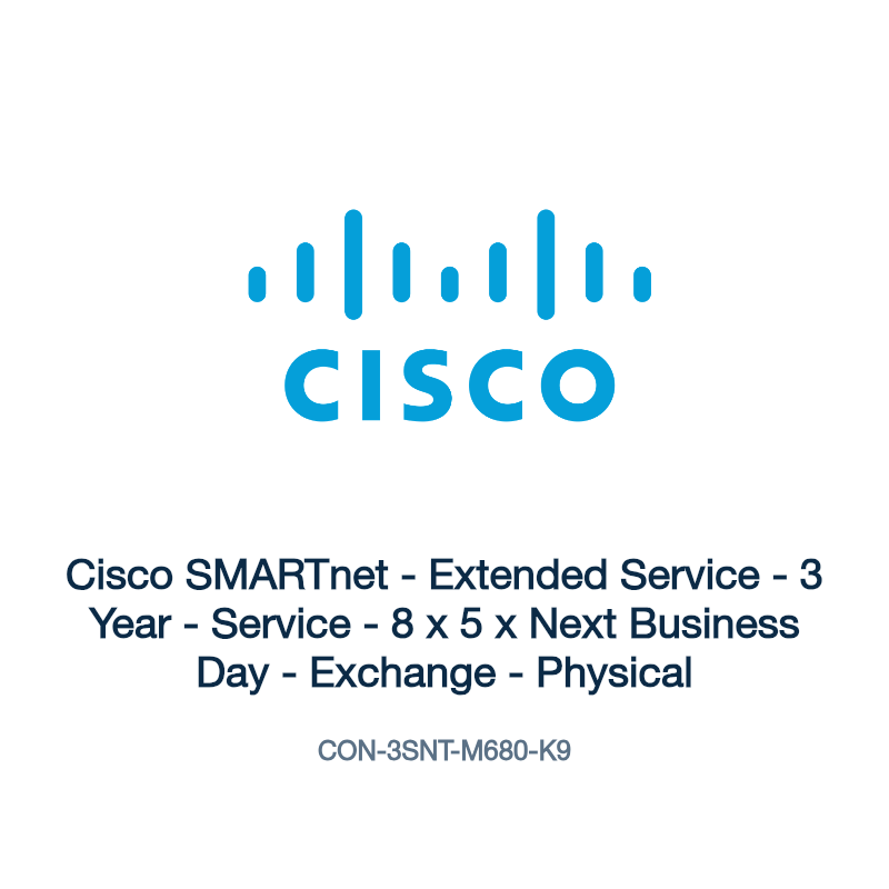 CON-3SNT-M680-K9: Cisco SMARTnet - Extended Service - 3 Year - Service
