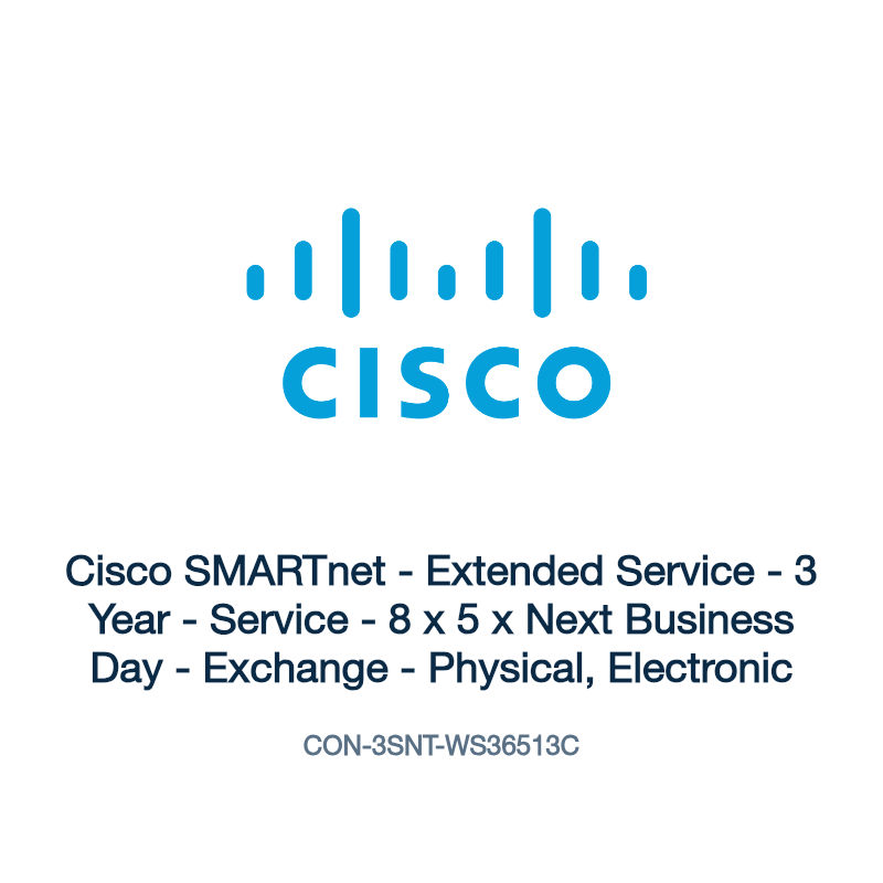 CON-3SNT-WS36513C: Cisco SMARTnet - Extended Service - 3 Year - Service