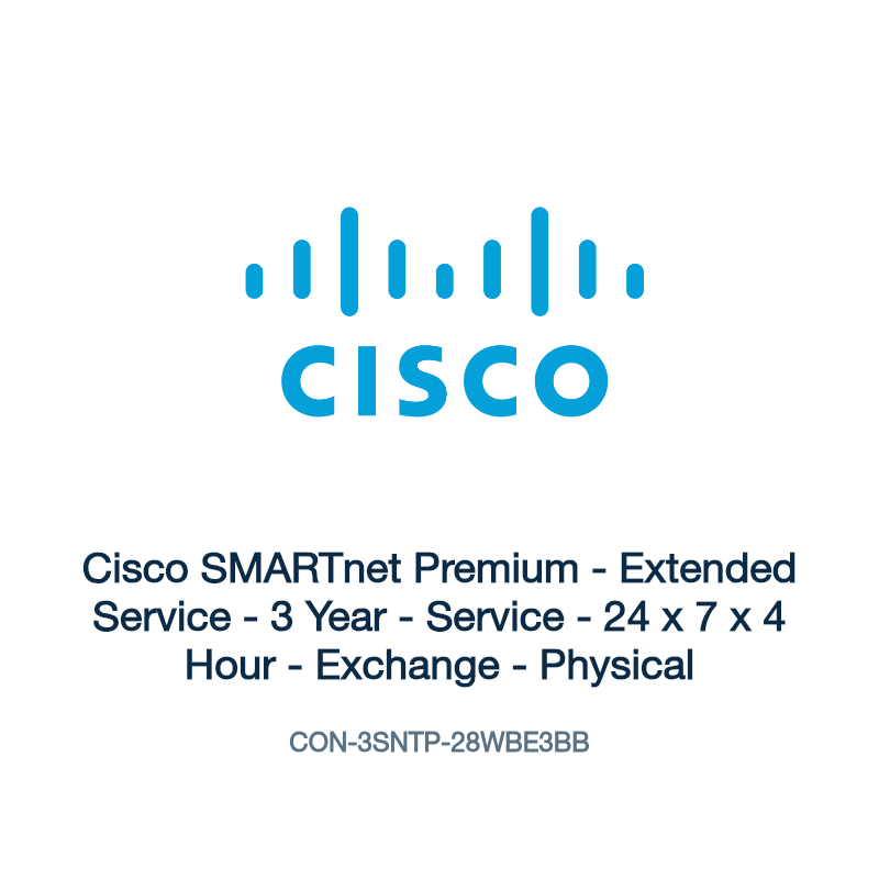 CON-3SNTP-28WBE3BB: Cisco SMARTnet Premium