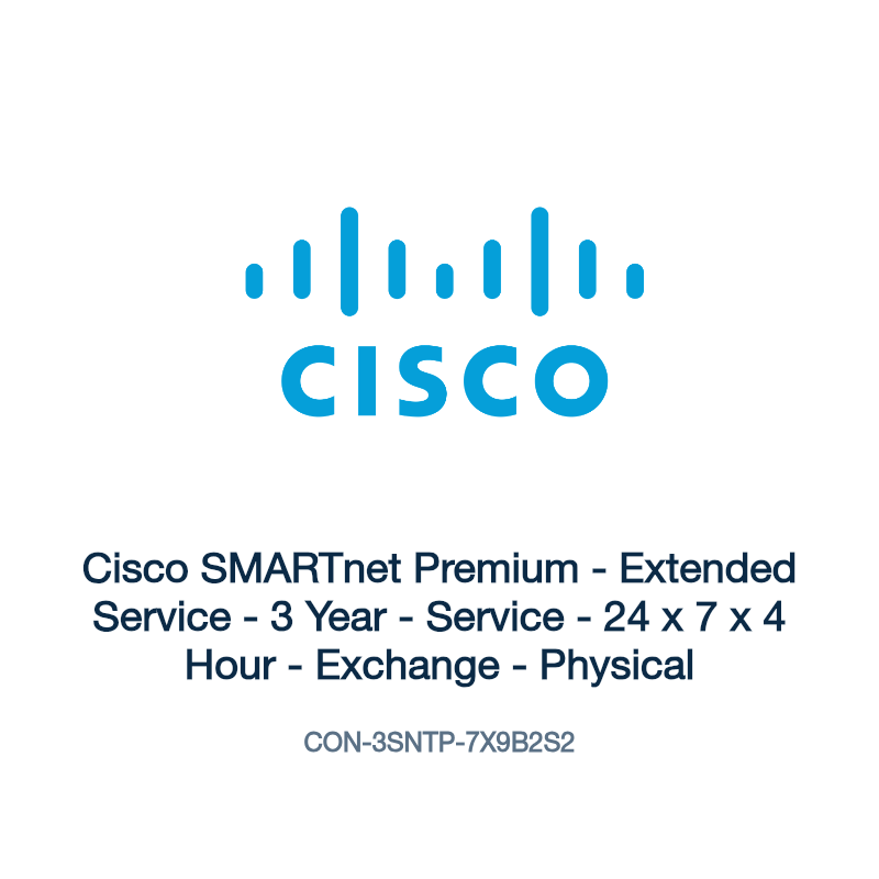 CON-3SNTP-7X9B2S2: Cisco SMARTnet Premium