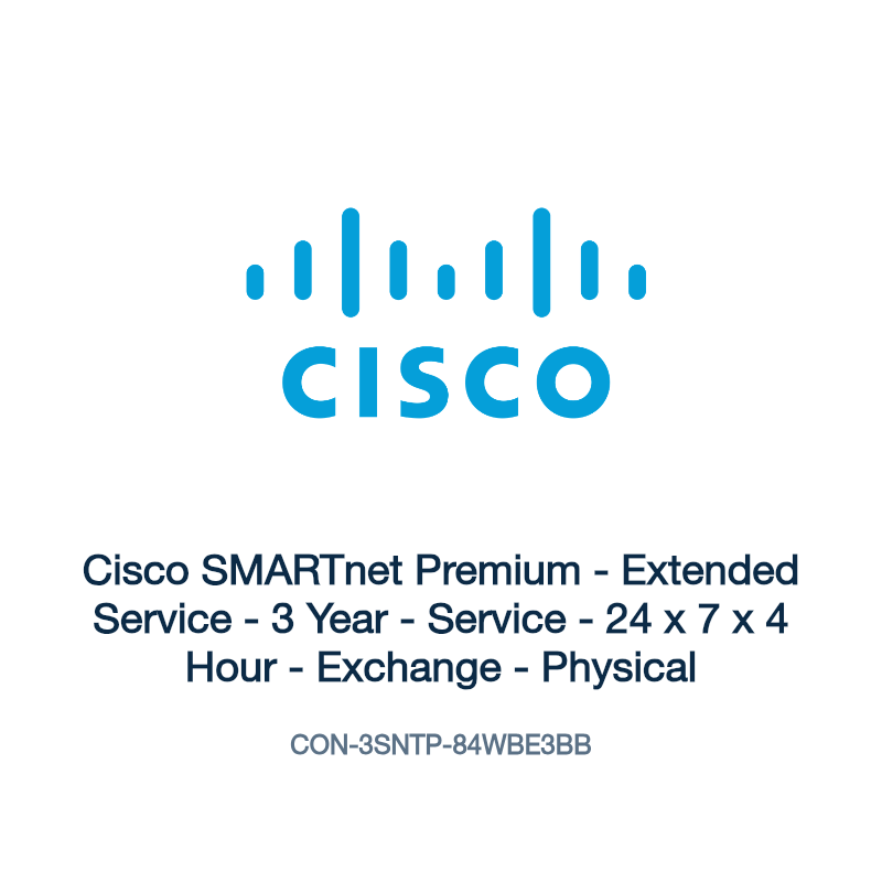 CON-3SNTP-84WBE3BB: Cisco SMARTnet Premium