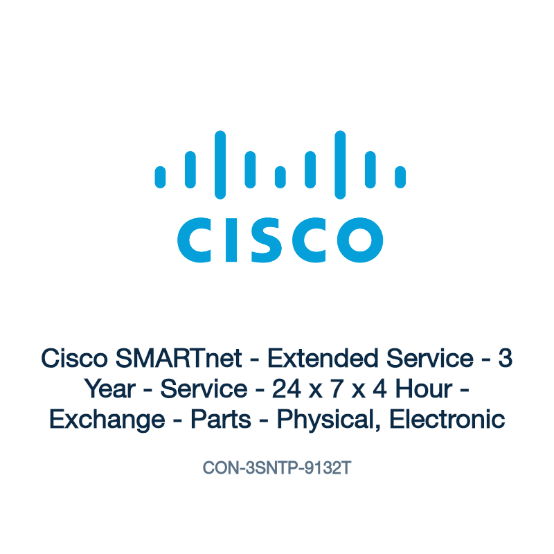 CON-3SNTP-9132T: Cisco SMARTnet - Extended Service - 3 Year - Service - 24 x 7 x 4 Hour