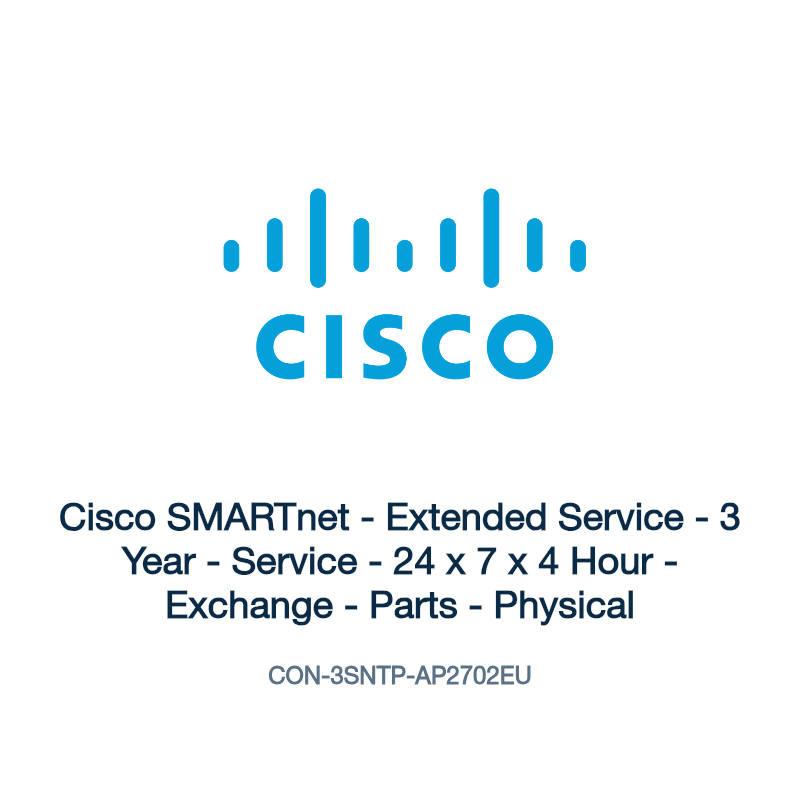 CON-3SNTP-AP2702EU: Cisco SMARTnet - Extended Service - 3 Year - Service - 24 x 7 x 4 Hour