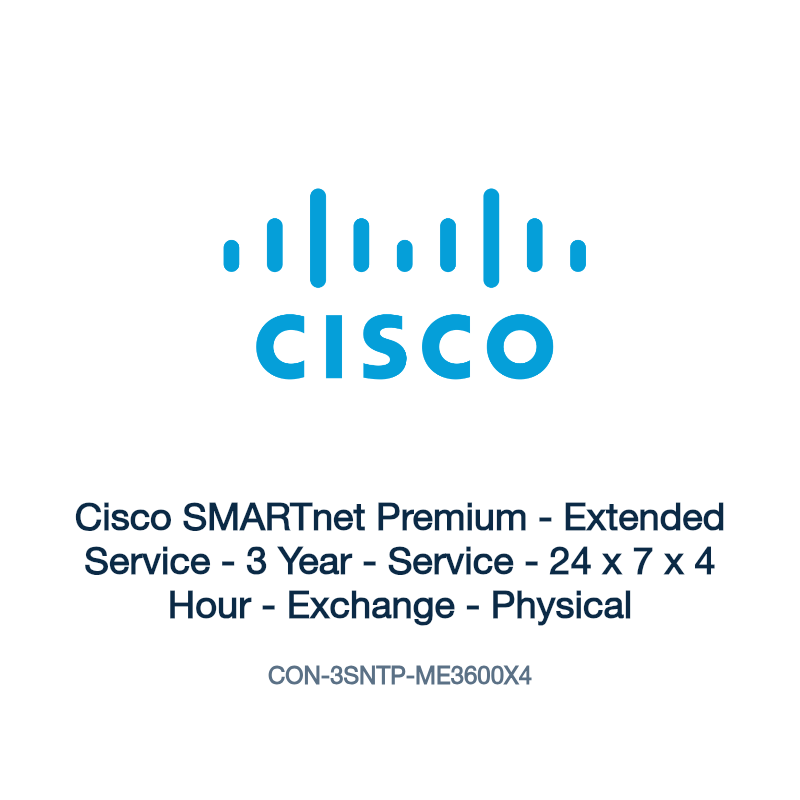 CON-3SNTP-ME3600X4: Cisco SMARTnet Premium
