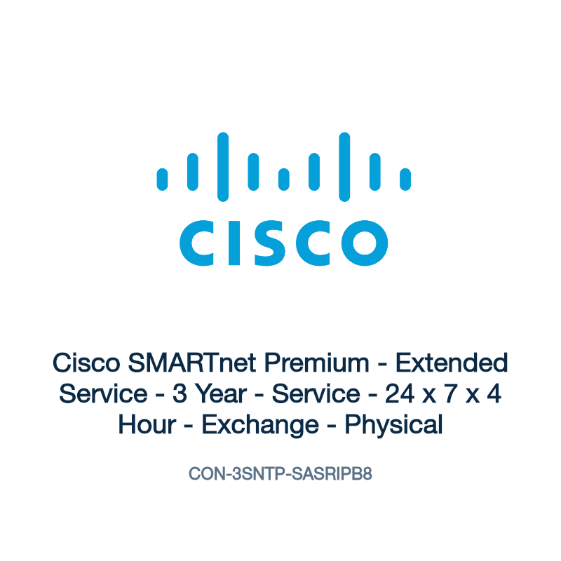 CON-3SNTP-SASRIPB8: Cisco SMARTnet Premium