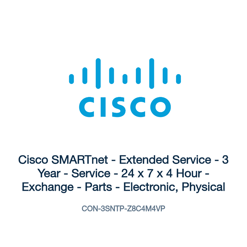 CON-3SNTP-Z8C4M4VP: Cisco SMARTnet - Extended Service - 3 Year - Service - 24 x 7 x 4 Hour