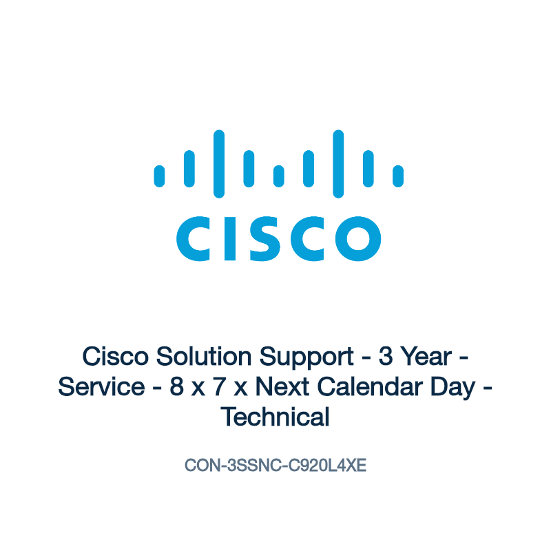 CON-3SSNC-C920L4XE: Cisco Solution Support
