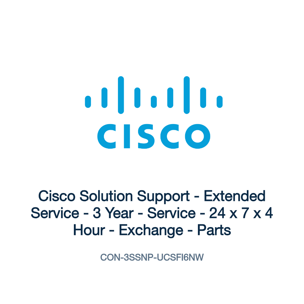 CON-3SSNP-UCSFI6NW: Cisco Solution Support